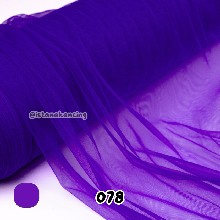 Kain Soft Tulle Lebar 150cm Purple
