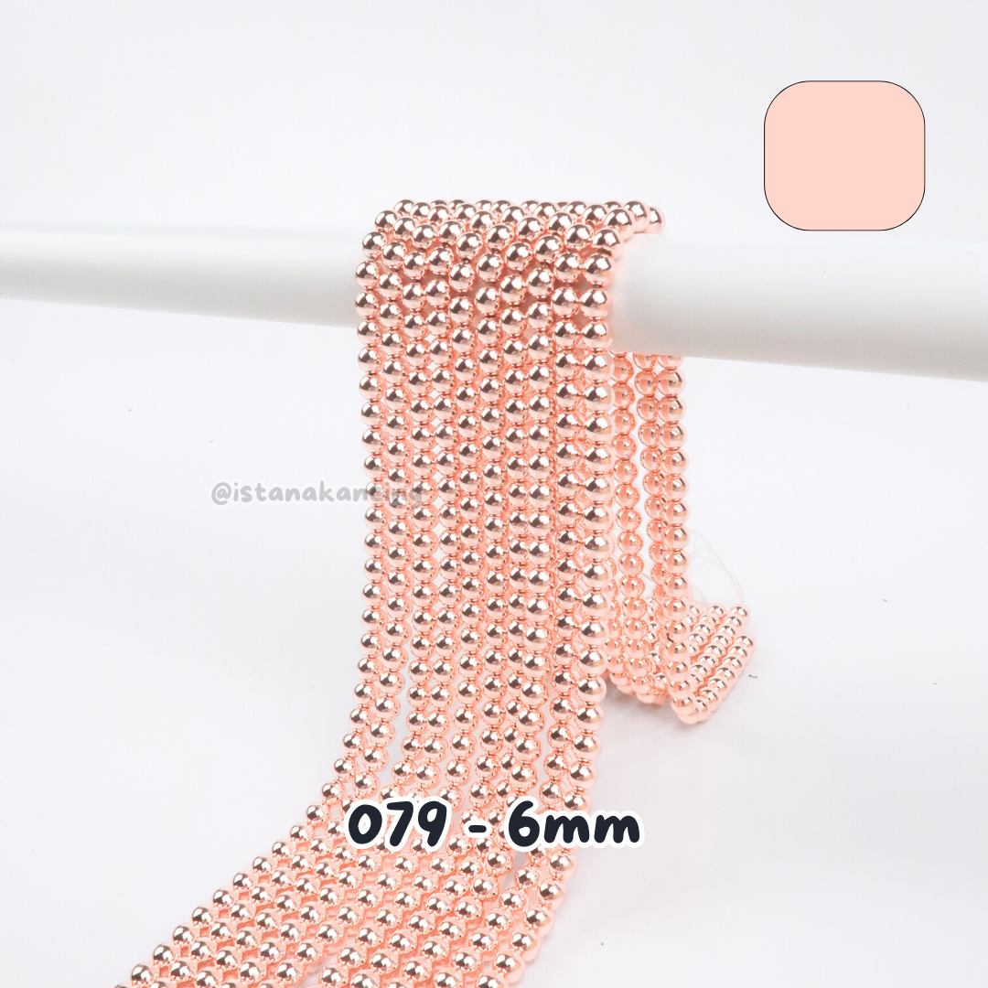 Mutiara Sintetis 6mm Pt 1