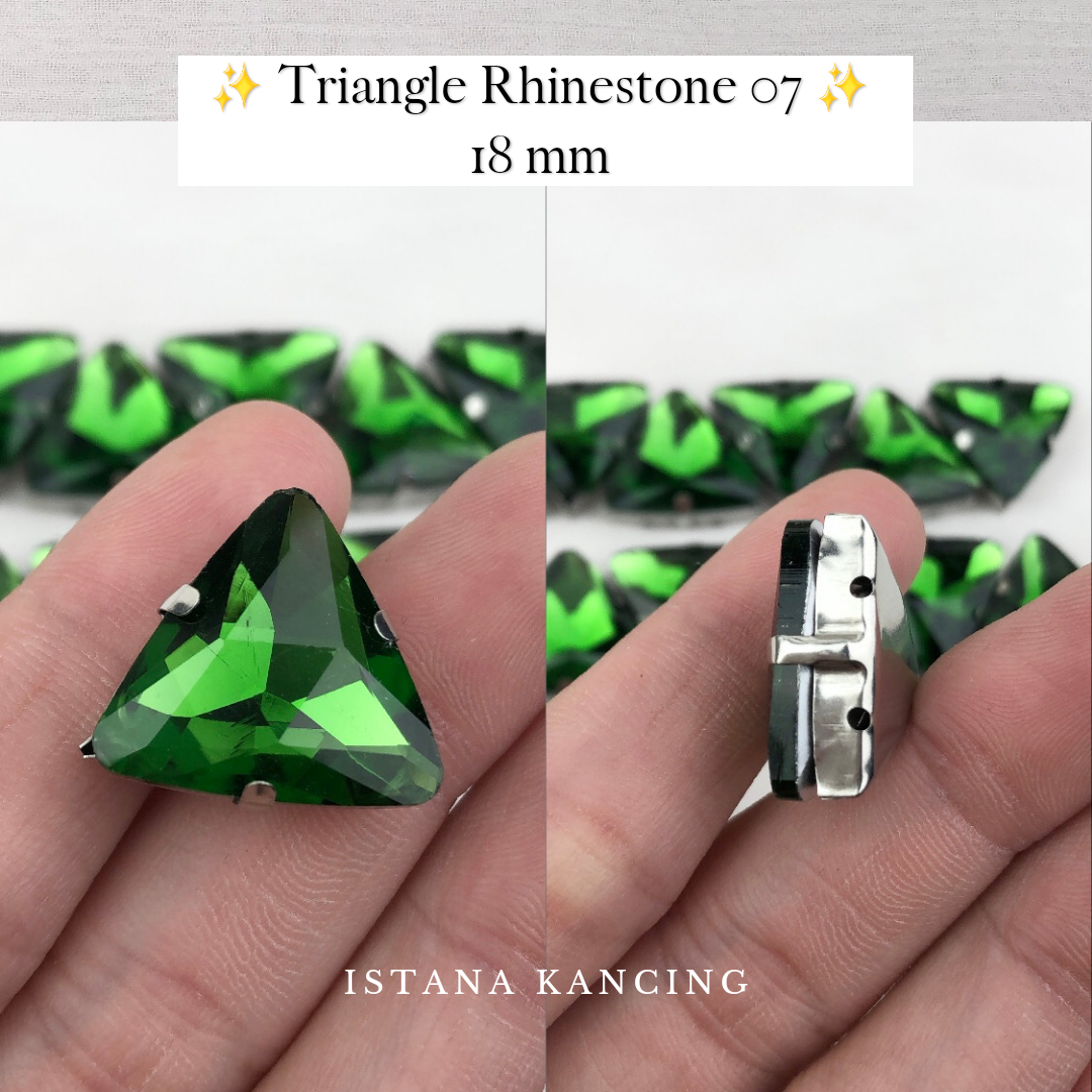 Triangle Rhinestone 18mm