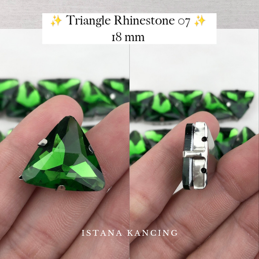 Triangle Rhinestone 18mm