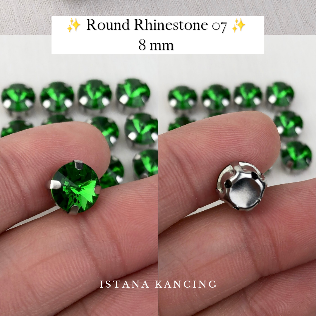 Round Crystal Claw Setting 8mm
