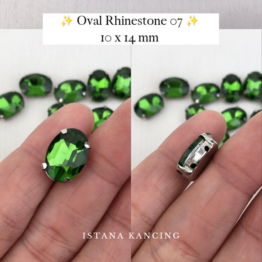 Oval Crystal Claw Setting 10x14mm