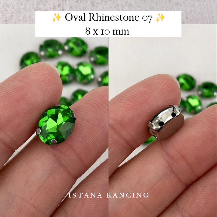 Oval Crystal Claw Setting 8x10mm