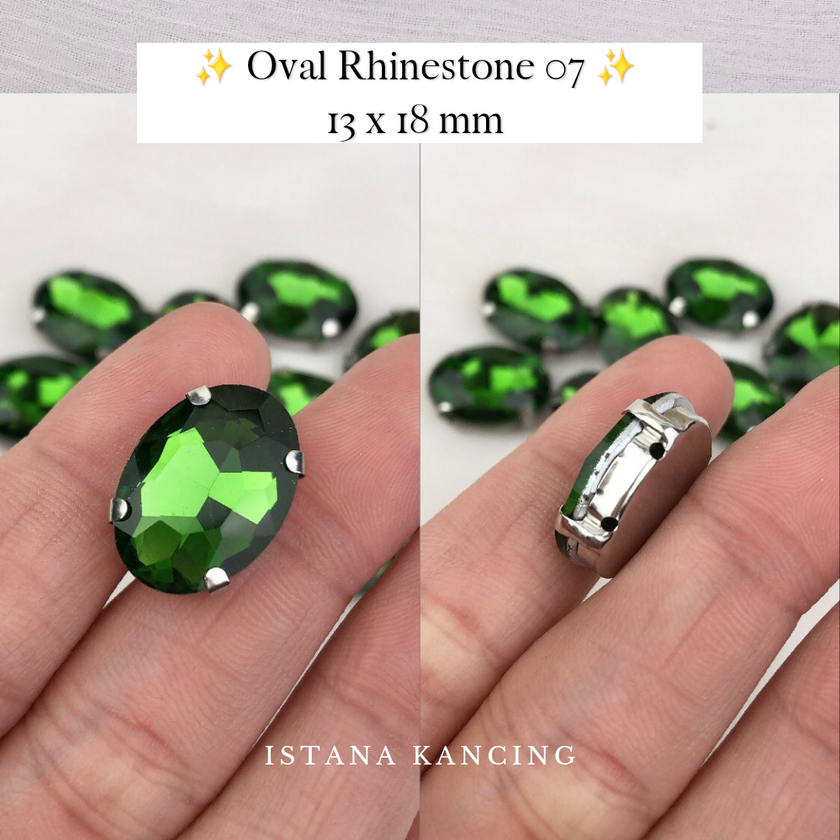 Oval Crystal Claw Setting 13x18mm