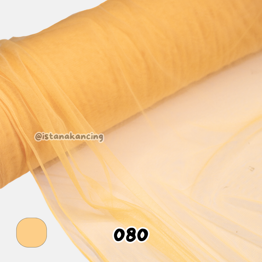 Kain Soft Tulle Lebar 150cm Yellow Series