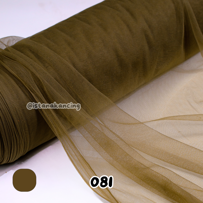 Kain Soft Tulle Lebar 150cm Brown Series