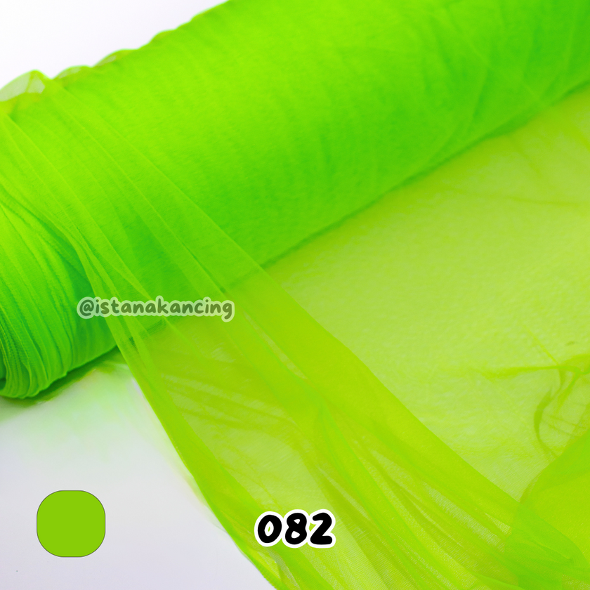 Kain Soft Tulle Lebar 150cm Green Series