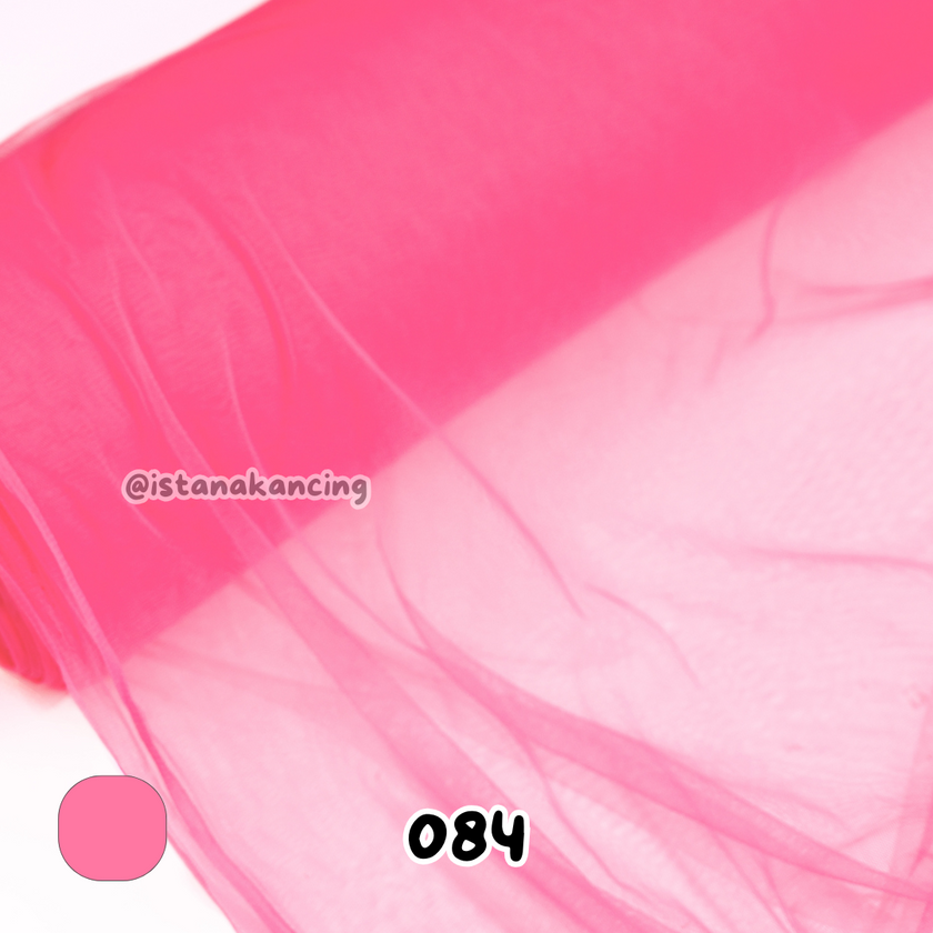 Kain Soft Tulle Lebar 150cm Seri Pink