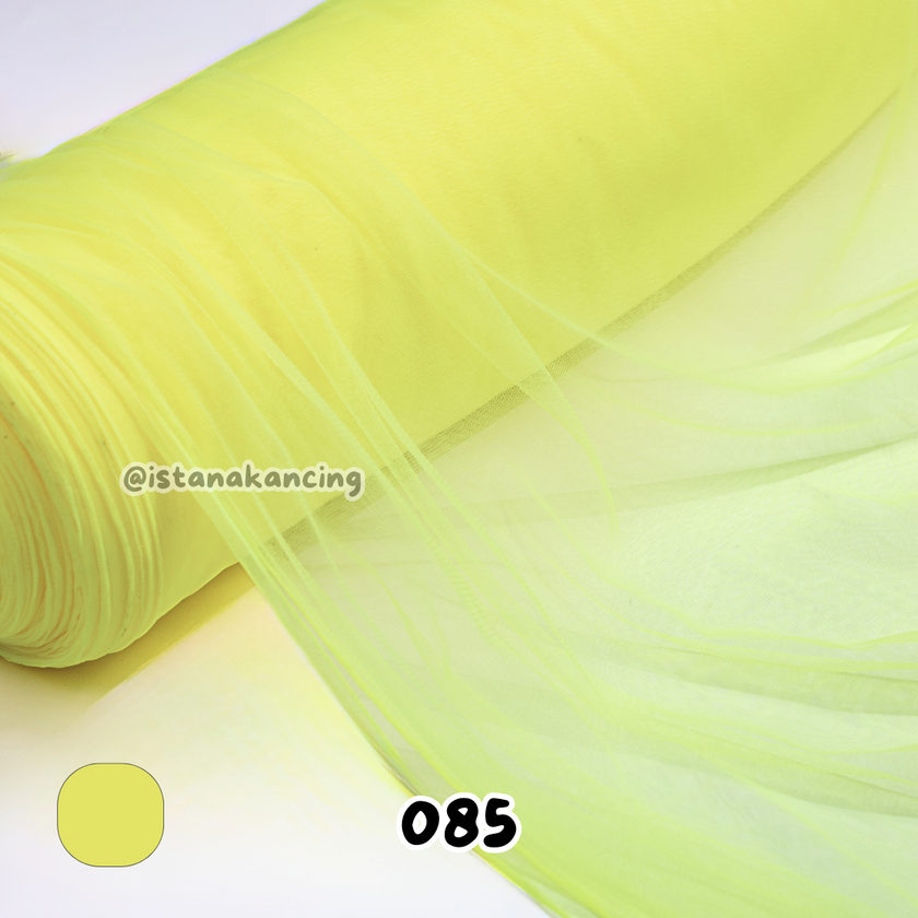 Kain Soft Tulle Lebar 150cm Yellow Series