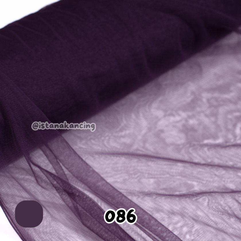 Kain Soft Tulle Lebar 150cm Purple