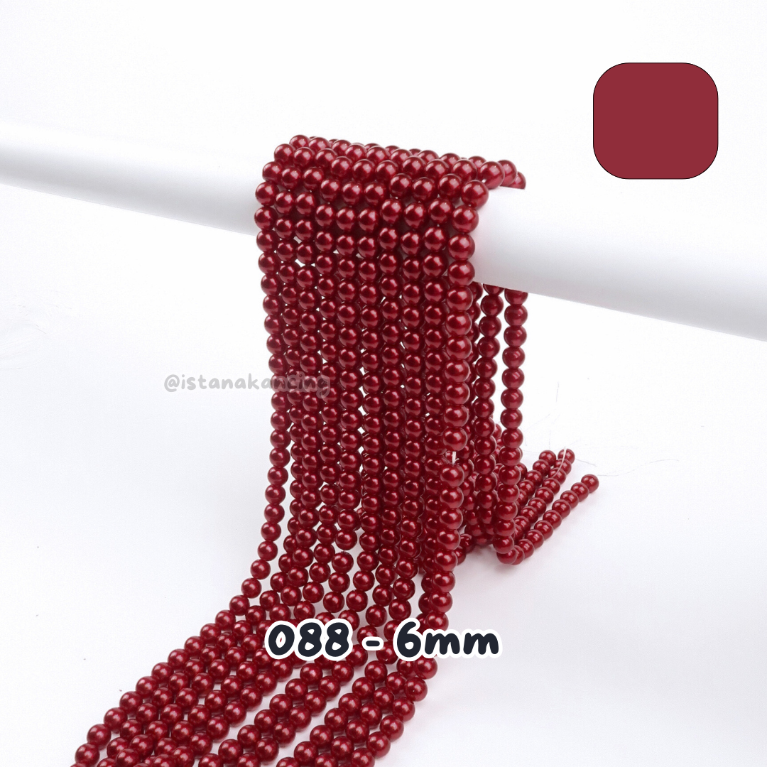 Mutiara Sintetis 6mm Pt 1