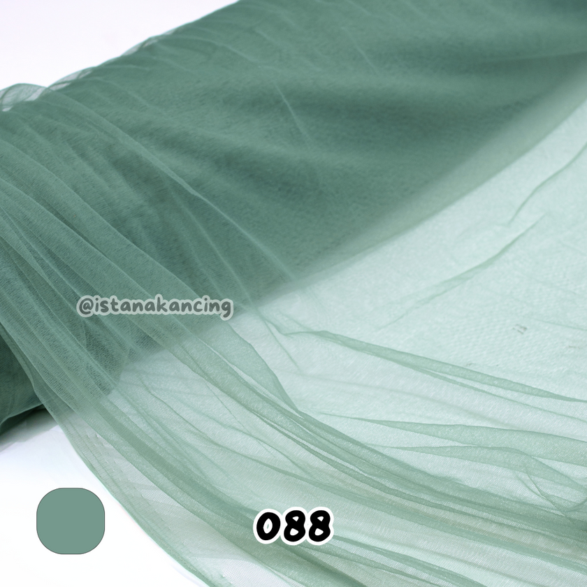 Kain Soft Tulle Lebar 150cm Green Series