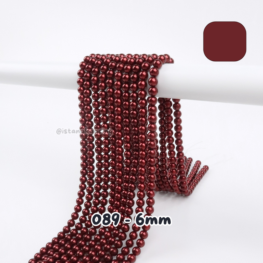 Mutiara Sintetis 6mm Pt 1