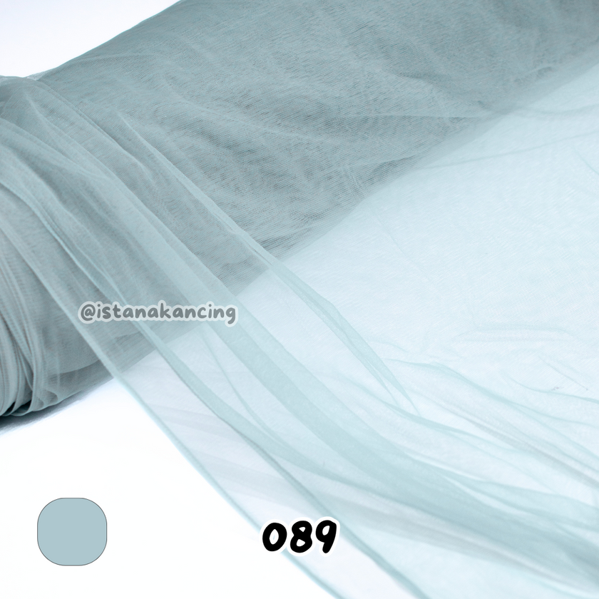 Kain Soft Tulle Lebar 150cm Green Series