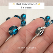 Oval Crystal Claw Setting 8x10mm
