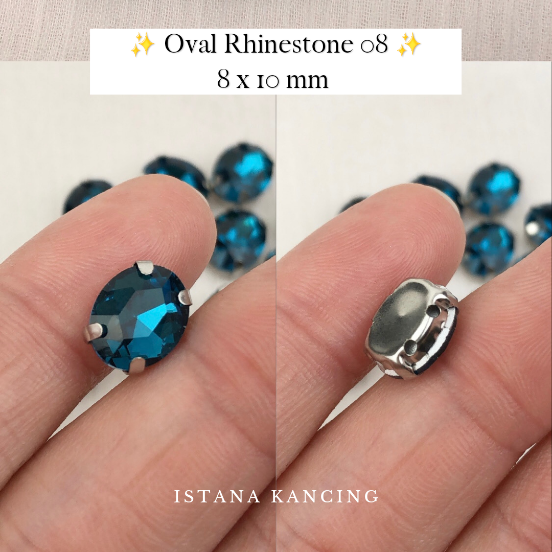 Oval Crystal Claw Setting 8x10mm