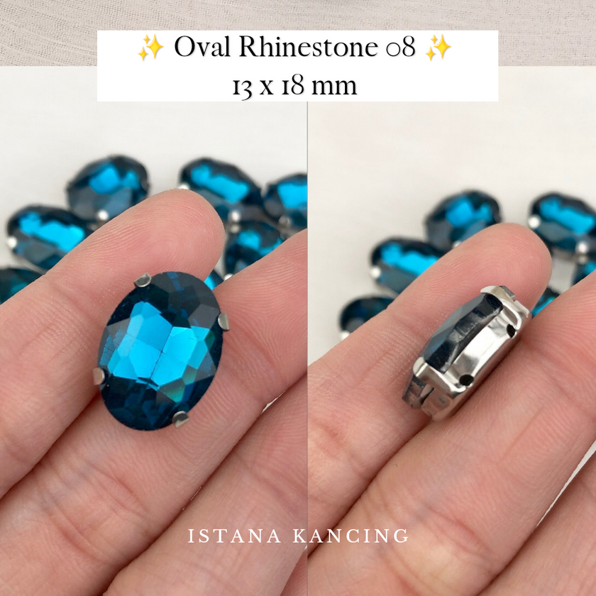Oval Crystal Claw Setting 13x18mm
