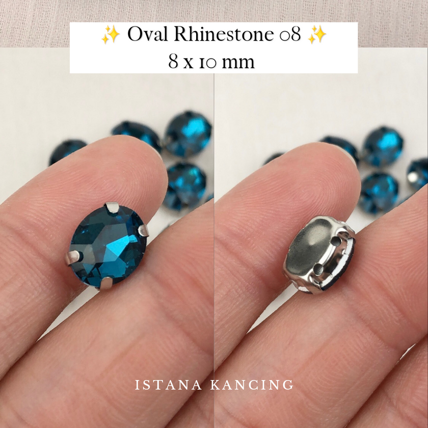 Oval Crystal Claw Setting 8x10mm