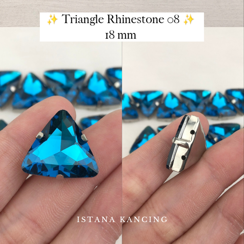 Triangle Rhinestone 18mm