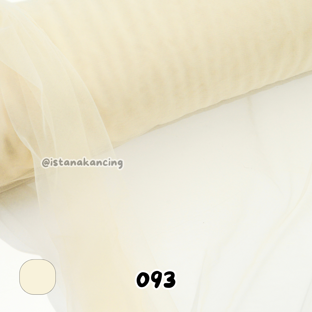Kain Soft Tulle Lebar 150cm Yellow Series