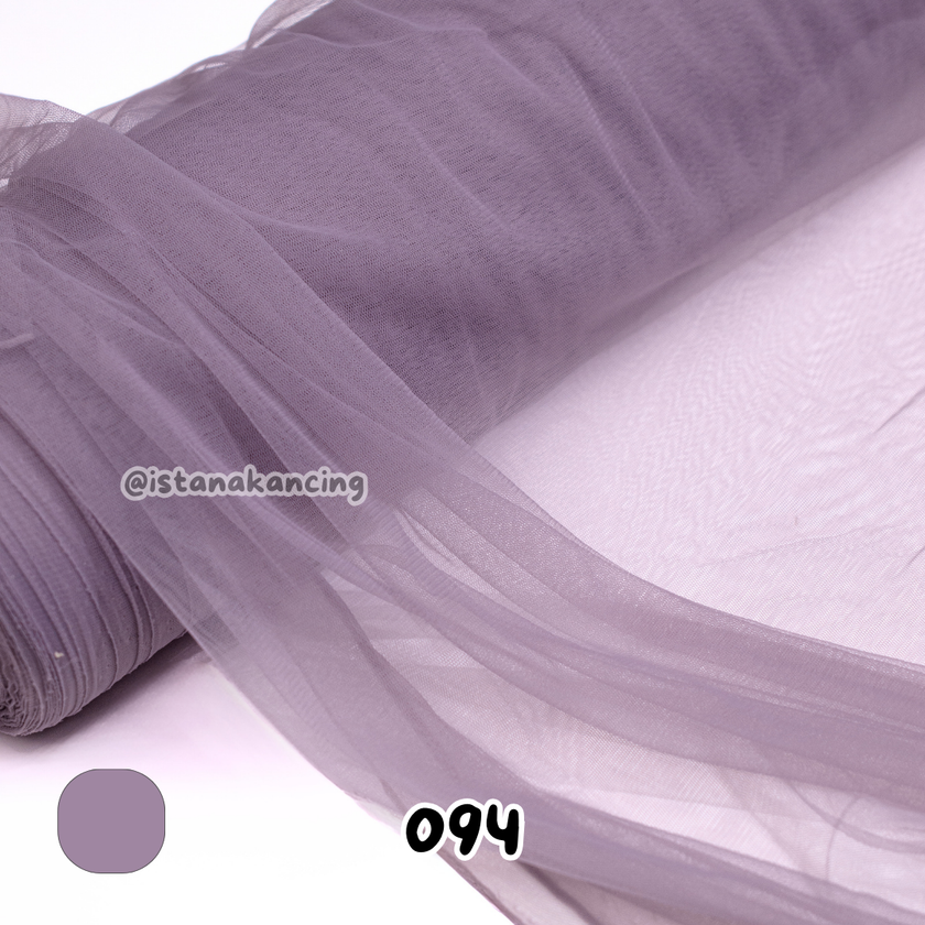 Kain Soft Tulle Lebar 150cm Purple