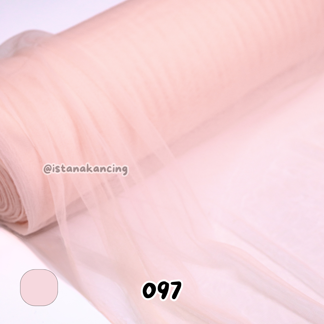 Kain Soft Tulle Lebar 150cm Pink Series