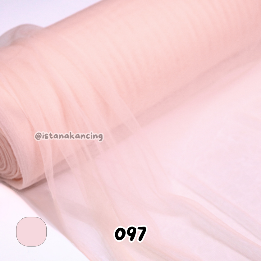 Kain Soft Tulle Lebar 150cm Seri Pink