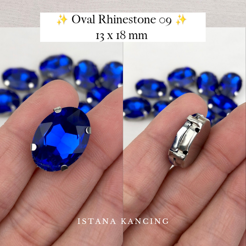 Oval Crystal Claw Setting 13x18mm