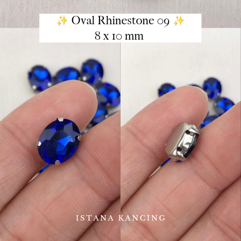 Oval Crystal Claw Setting 8x10mm