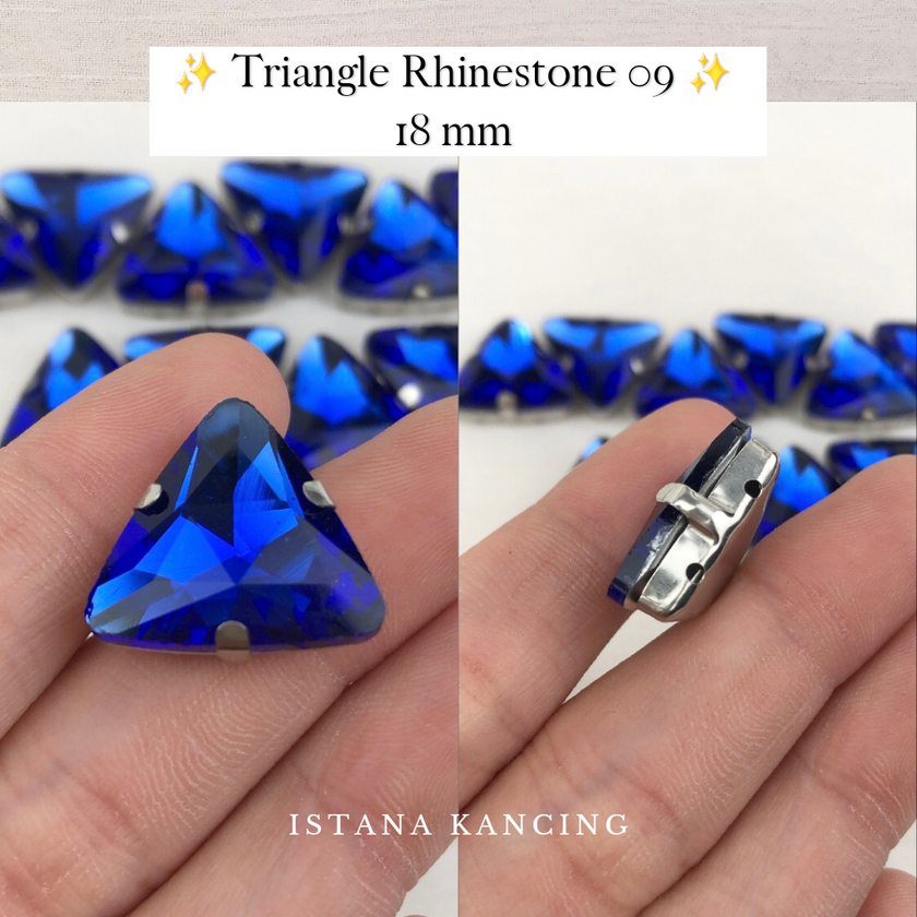 Triangle Rhinestone 18mm
