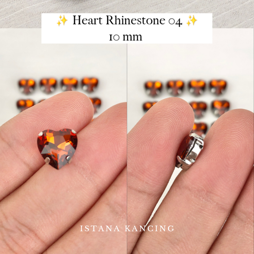 Heart Crystal Claw Setting 10mm