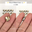 Heart Crystal Claw Setting 10mm