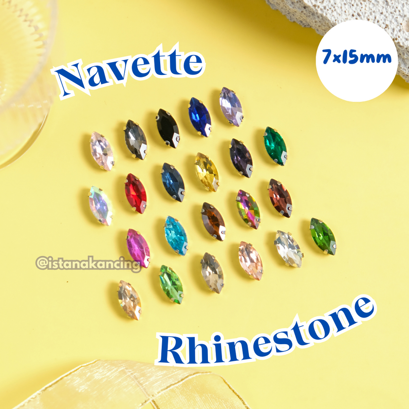 Navette Crystal Claw Setting 7x15mm