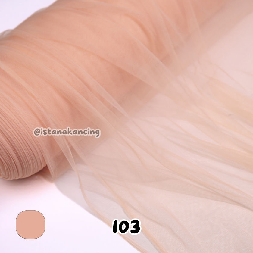 Kain Soft Tulle Lebar 150cm Yellow Series