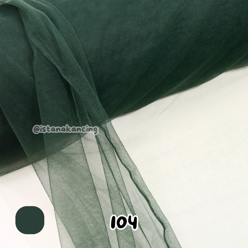 Kain Soft Tulle Lebar 150cm Green Series