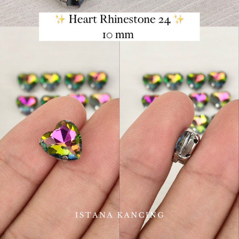 Heart Crystal Claw Setting 10mm