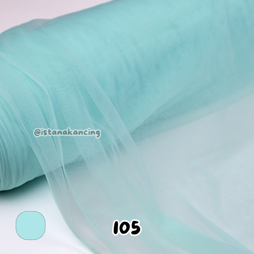 Kain Soft Tulle Lebar 150cm Green Series