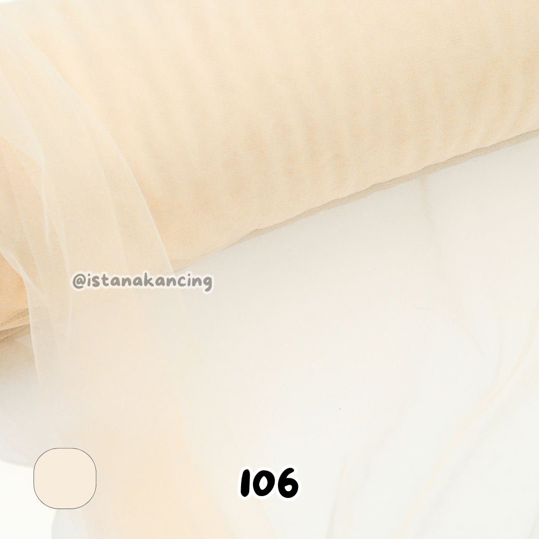Kain Soft Tulle Lebar 150cm Yellow Series