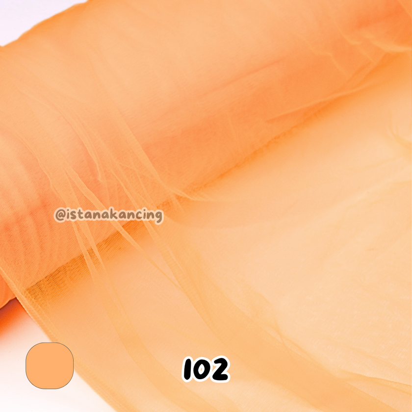 Kain Soft Tulle Lebar 150cm Yellow Series