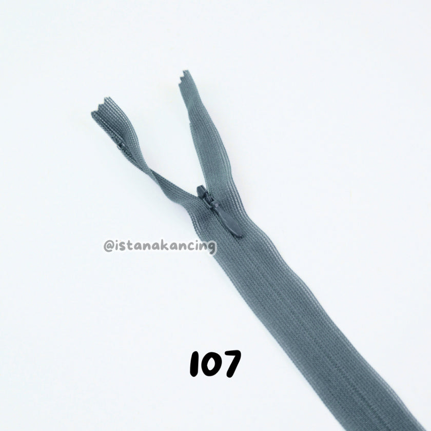 Resleting YKK Tak Terlihat - Strip AC