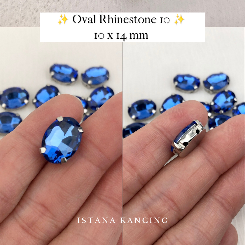 Oval Crystal Claw Setting 10x14mm