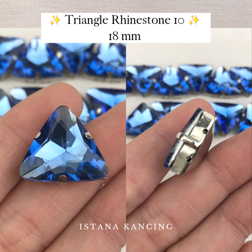 Triangle Rhinestone 18mm