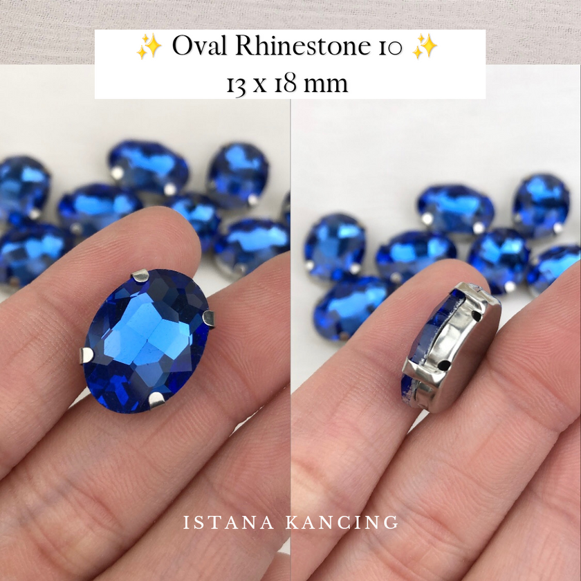 Oval Crystal Claw Setting 13x18mm