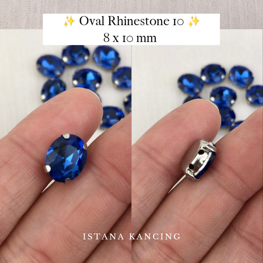 Oval Crystal Claw Setting 8x10mm