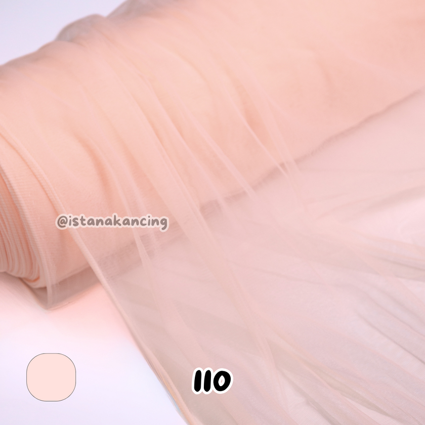 Kain Soft Tulle Lebar 150cm Seri Pink