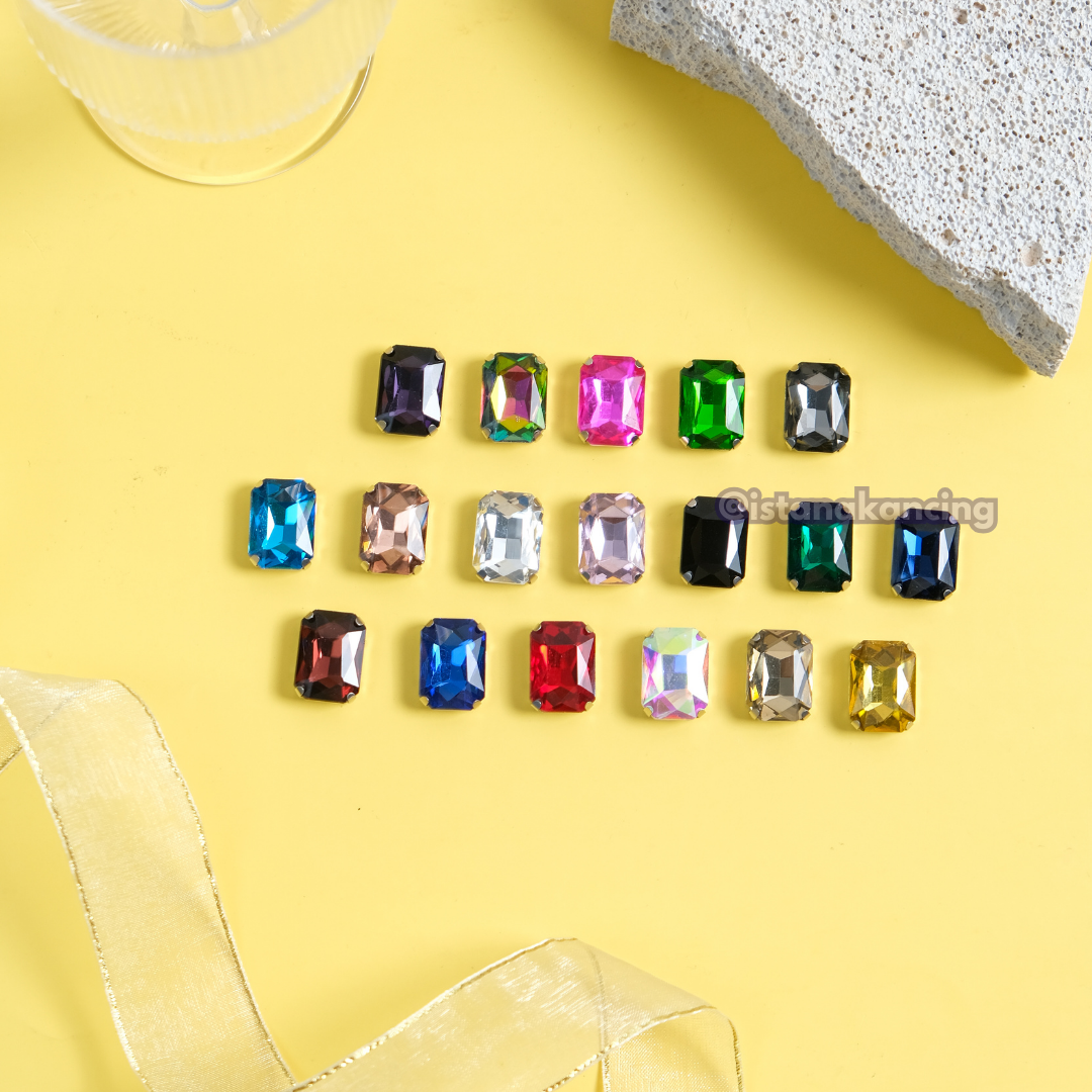 Rectangle Crystal Claw Setting 13x18mm