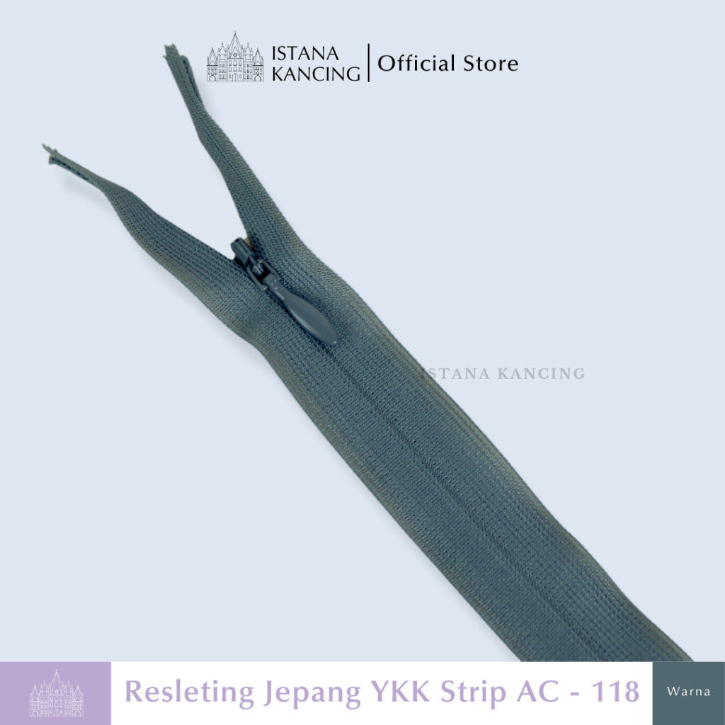 Resleting YKK Tak Terlihat - Strip AC
