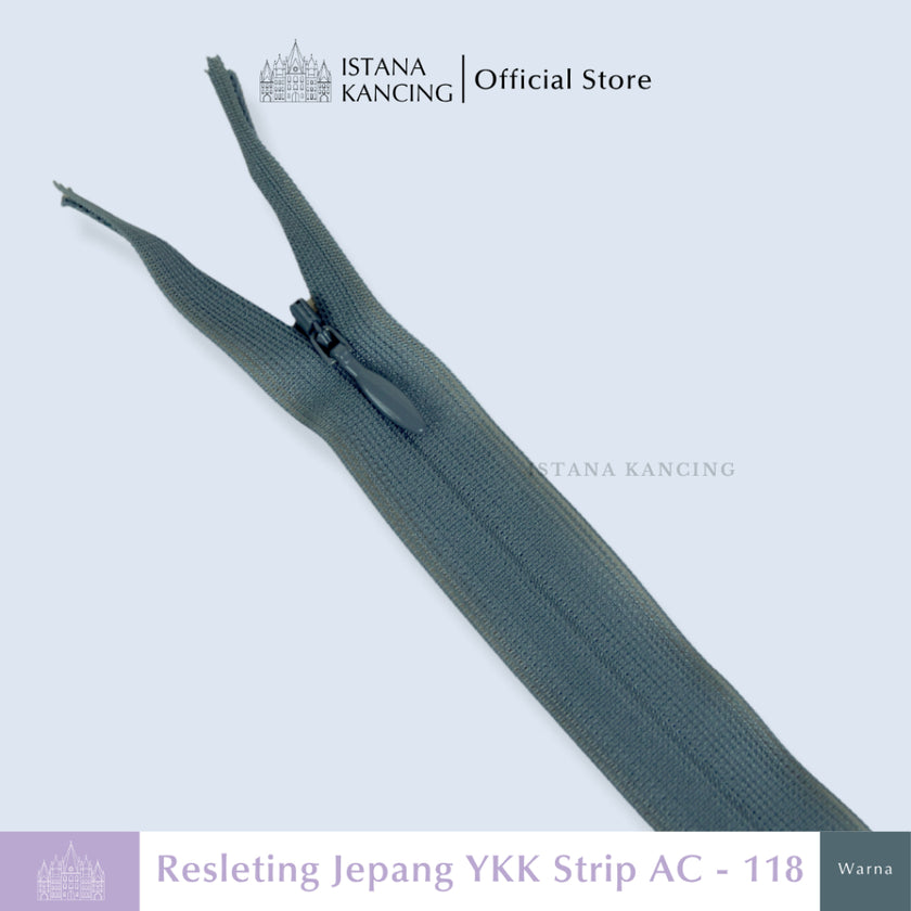 Resleting YKK Tak Terlihat - Strip AC