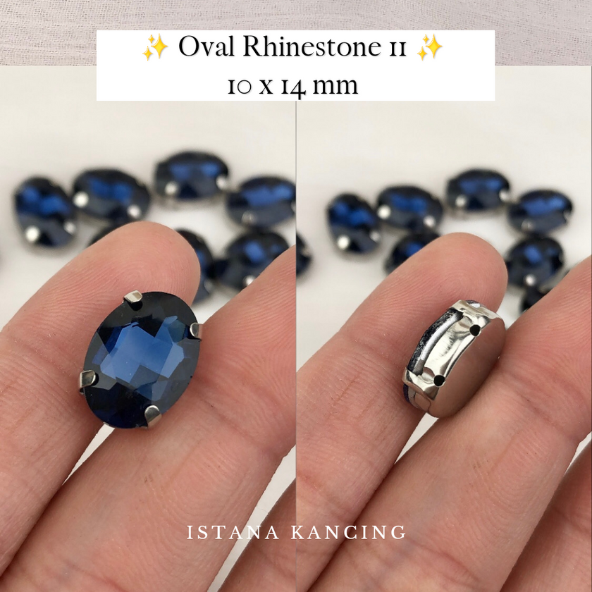 Oval Crystal Claw Setting 10x14mm