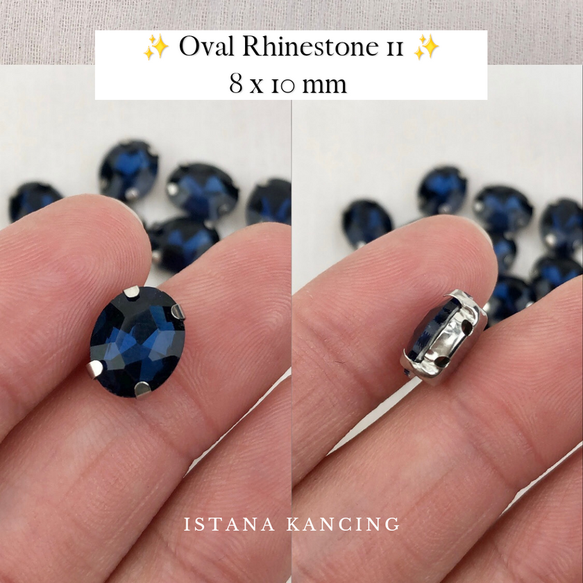 Oval Crystal Claw Setting 8x10mm